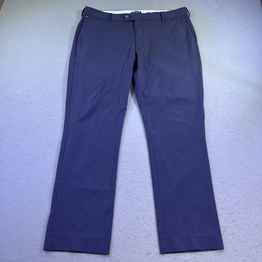 Peter Millar Crown PANT MENS 38X32 Crafted Surge Performance Trouser Golf  Navy - Picture 2 of 7
